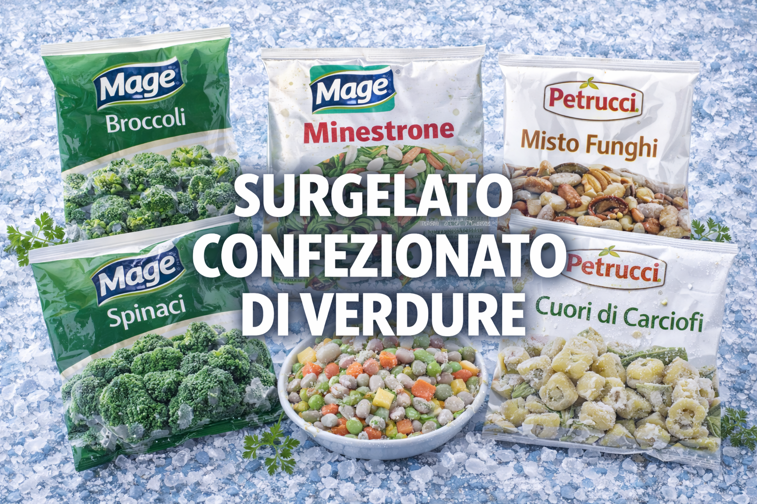 Surgelato confezionato di verdure